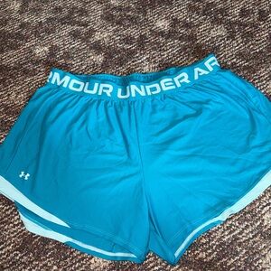 Under Armour Women's Teal Athletic Shorts
